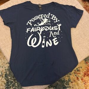 Disney Tinkerbell fairy dust and wine tee